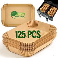 Hot Air Fryer Baking Paper Liners for Ninja AF300EU/AF400EU Rectangular Non-stick Oven Airfryer Disposable Parchment Paper Trays
