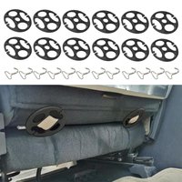 12pcs/set Car Seat Cover Plum Plate Metal Hooks Plastic Car Seat Covers Chucks Metal Hooks Locking Clip for car Seat Accessories