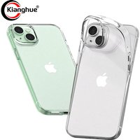 Transparent Silicone Soft Case For iPhone 15 14 Plus 13 12 Mini 11 Pro Max Clear Ultra Thin Back Cover 11 12 13 14 15 Pro Max
