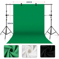 Hintergrundständer-Set, Stützrahmen, System-Hintergründe, verstellbarer Ständer für Fotografie, Fotostudio, Chromakey Green Screen Frame