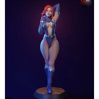 1/24 Desk ornament,Sexy Girl Resin Model Kits,Miniature 3D Printed Gray Model Figurine DIY Doll Model Unassembled And Unpainted