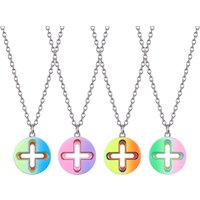 HOMER FRANK OCEAN Luy Four Le Clover adient Enamel Drip Glaze Pendant Nelace Korean Sle Silk Tead Chain ex