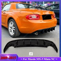 For Mazda MX-5 Miata NC 2009-2015 ABS Gloss Black Car Rear Bumper Lip Spoiler Splitter Diffuser Body Kits Tuning