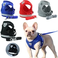 Reflective Cat Harness Breathable Cat Dog Harness and Leash Set Adjustable Puppy Dogs Vest Dog Accessories for Small Dogs