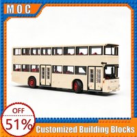 3953 Parts MAN SD200 Berlin Double-Decker Bus Model Building Blocks Assembly Educational Toy Creative Collection Birthday Gifts