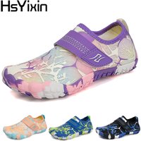 Breathable boys and girls Aqua shoes Anti-bump toe Drainage design Outdoor hiking and wading water shoes Barefoot shoes