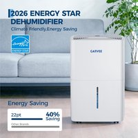 20L/d Dehumidifier for Home, Applicable to 3000 Sq.ft, Low Noise, Portable Electric Dehumidifier with Continuous Drainage, Digital Display for Bedroom, Bathroom