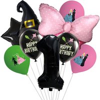 Magic Witch Birthday Foil Balloon Set Cartoon Party Decoration Supplie Baby Shower Favor Wicked Gift Number Balloon girl Toy diy