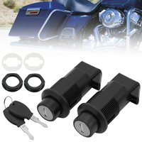 New Motorcycle Hard Saddlebag Locks Set with Keys Tail Box Lock Fits For Universal Motorbike Rear Hard Saddlebag Security Kits