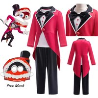 ❤2026❤ The Amazing Digital Circus Kids Cosplay Costume Queen Costume Clown 3Pcs Outfits Digital Pomni Role Play Costume Hallowe❤