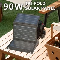1 Foldable Solar Panel, Portable Mobile Phone, Earphones, Flashlight, Tablet Charger - Suitable for Outdoor Gardens, Lawns