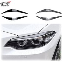 2015 To 2019 For BMW 2 Series F22 F23 220i 228i 230i M235i M240i Car Evil Headlight Eyebrows Eyelid Cover 3D Stickers By ABS