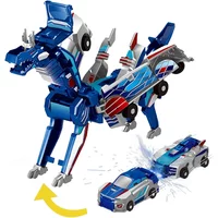 Ultimate Unicorn 2-in-1 Magnetic Car Toy, Transforming Robot for Kids, Inertial Sliding Racing Car, Impact Deformation DIY Toy