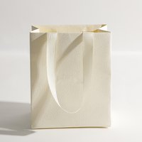5PCs Luxury Thicken Paper Gift Bag Kraft Paper Candy Box With Handle Wedding Birthday Party Small Gift Package Tote Solid Color