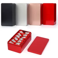 Tin Box Metal Tin Jars Iron Cookies Case Tea Box Small Things Storage Boxes Bins Candy Chocolate Organizer Biscuit Container