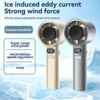 Portable Handheld Mini Electric Fan 120 Wind Speeds Mini Type-C Rechargeable Personal Highspeed Fans For Travel Camping Outdoor