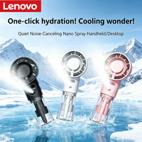 Lenovo Portable Humidifier Spray Fan Handheld Water Mist Fan Rechargeable Personal Hand Fan Small Water Spray Fan For Outdoor