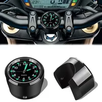 AliExpress NONE Aluminum Quartz Watch Luminous Clock Handlebar Mount for Motorcycle Scooter Bicycle Handlebar Waterproof Time Display Universal