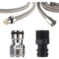 1/2" Male Thread Tap Adapter 1.5/2m Garden Copper Core Hose Water Hose Quick Pipe Connector Fitting Irrigation System Accessory
