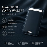 Luxury Magnetic Card Holder For Iphone 17 16 15 14 Pro Max Case Detachable Card Slot Wallet For Samsung S26 S25 S23 S24 Cases