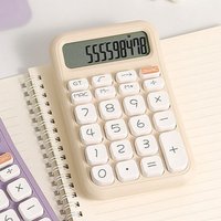 12 Digits Small Calculator Lightweight Accounting Tools Arithmetic Calculator Portable Candy Color Student Calculator