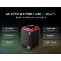 Creality 3D Red k1C Printer 600mm /s All-metal Extruder With AI Camera Suit for Carbon Fiber 220x220x250MM