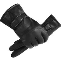 AliExpress Gmarty Men's Winter Touch - Screen Leather Gloves - Warm, Windproof And Anti - Slip For Motorcycle Riders 1 Pair
