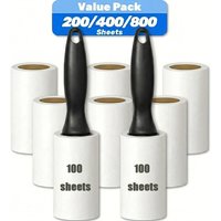 200/400/800 Sheets Lint Roller, Pet Hair Remover Roller, Lint Roller Refills, Tearable Sticky Lint Roller, 100sheets/roll