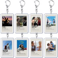 Classic Love Movie Films Keychains Little Women Titanic Pendant Keyring for Accessories Bag Key Chain Ring Jewelry Fans Gifts