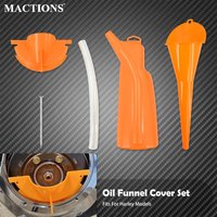 Motorcycle Oil Funnel Cover+Primary Case Oil Fill +Oil Filter Funnel Cover Set For Harley Touring Sportster XL Softail Dyna