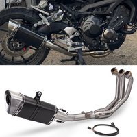 For MT-09 FZ-09 XSR900 header 2021-2026 Motorcycle Exhaust System Front Link Pipe MT09 exhaust FZ09 Muffler