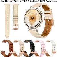 GT6 41mm Leather 18mm Smartwatch Band For Huawei Watch GT 6 41mm/GT5 4 41mm Watch Strap For Garmin Venu 4 41mm QuickFit Bracelet