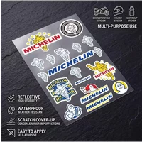 AliExpress bilibili Poster M-IC-HE-LI-N Universal Multi-Purpose Reflective Waterproof Stickers Scratch Conceal For Auto Bike Helmet
