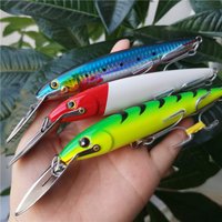 130mm 32.5g Floating 0-5m Trolling Minnow Fishing Lures Steel Lip Artificial Baits for Tuna Sea Fishing Lure