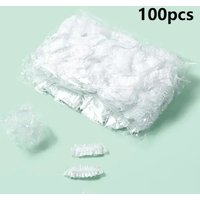 100PCS Disposable Waterproof Earmuffs Transparent Elastic Ear Covers for Shower Hair Dye Protection Waterproof Ear Shield