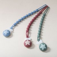 1 piece of baby teether anti-drop chain baby pacifier chain children's pacifier silicone anti-drop strap