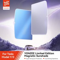 YZ For Tesla 2025 2026 Highland Model 3 Model Y Starship Ice Frost Sun Shades Honeycomb Glass Screen Sunshade Front Rear Sunroof