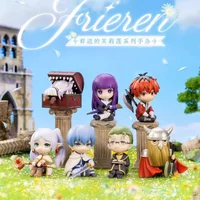 6pcs Anime Frieren Beyond Journey'S End Action Figure Pvc Desktop Ornament Statue Collectible Model Toy Creative Decorative Gift