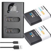 EN-EL23 Battery /Dual Fast Charger Compatible with Nikon EN-EL23,MH-67P, Coolpix P600, P610, B700, P900, S810c Camera