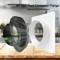 Plastic Vent Pipe Adapter Flange Connector Wall-mounted Easy Installation Square To Round Flange Interface Ducting Tool