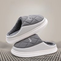 2025 Winter Waterproof Slippers for Men - Ultra-Soft Thick Sole House Shoes, Non-Slip Indoor Booties with Memory Foam Comfort