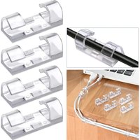 Cable Clips Organizer Drop Wire Holder Cord Management Self-Adhesive Cables Manager Fixed Clamp Wire Winder For Home Office Car
