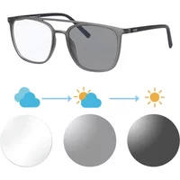 SHINU Photochrome graue Sonnenbrille Progressive Multifokus-Lesebrille für Herren Multifokale Progressivbrille
