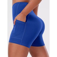AliExpress CHRLEISURE Solid Pocket Shorts Women Fitness Sports Short High Waist Yoga Short Cycling Comprehensive Training Jog Squat Proof