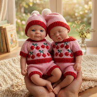 OtardDolls--1PCS/2 Style Open Mouth Solid bebe reborn de silicona Girl Dolls With Waterproof Body Soft Touch Newborn Girl Dolls