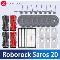 Roborock Saros 20 Robot Vacuum Cleaner Accessories Main Side Brush Mop Cloth Hepa Filter Dust Bag Replacement Spare Parts