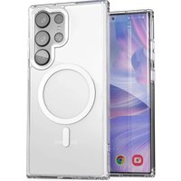 Clear Acrylic Phone Case For Samsung Galaxy S26 Ultra S25 S24 S23 S22 Plus FE S25 Edge Magnetic Charge Slim PC Shockproof Cover
