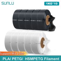 SUNLU 10KG PLA/PETG/ High Speed Matte PETG Filament 1.75mm 1KG Without Tray 3D Printer Filament for 3D Printer,Refll Filament image 4