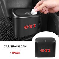 Car Storage Case Trash Bin Push Can Tray Dustbin Garbage Box Emblem For Volkswagen Polo GTI B7 T4 T5 Golf 4 5 6 Tiguan Jetta Gol