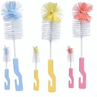 Anpei Baby Specific Nylon Pacifier Newborn Rotating Washing Bottle Cleaning Brush Two Piece Set